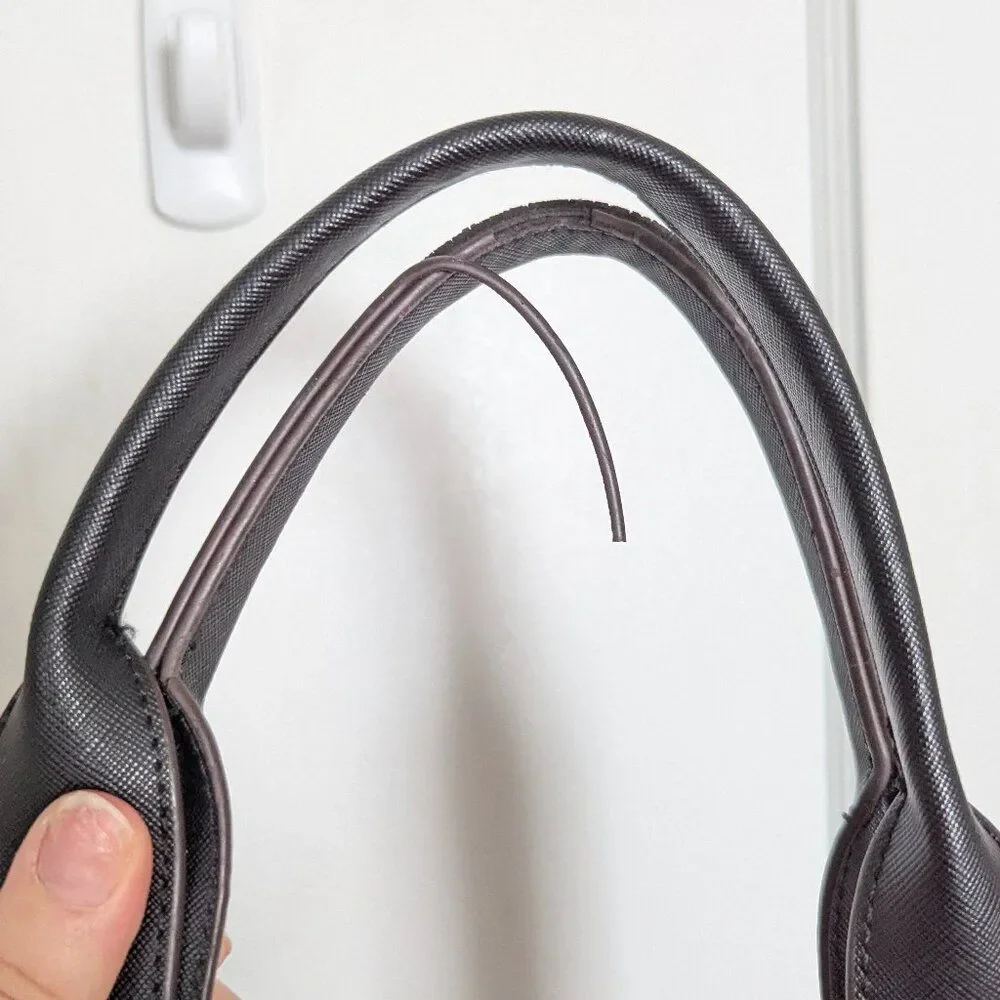Aimee Kestenberg | Black Nylon Travel Tote Bag with Gold Hardware